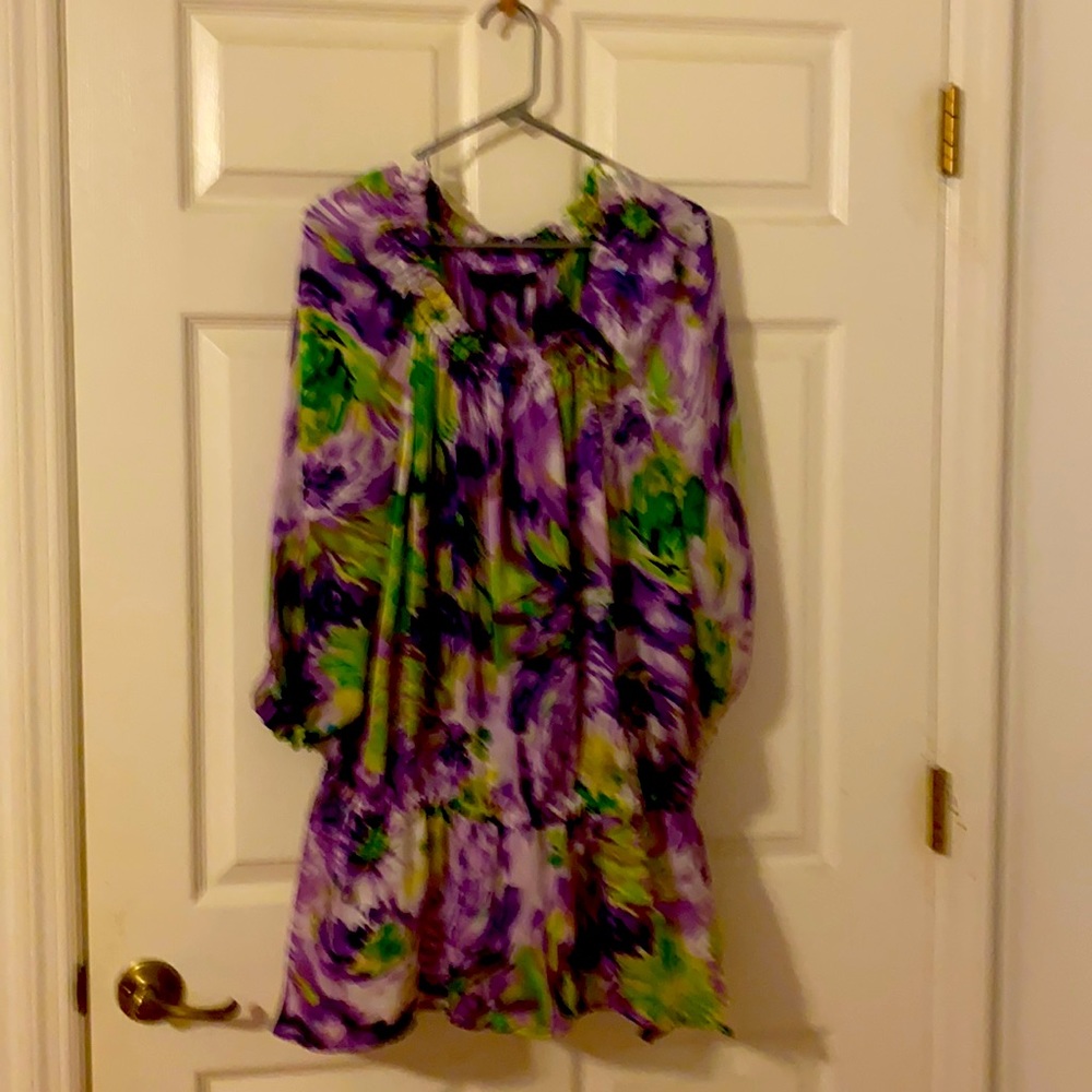 Sheer floral plus size blouse from avenue